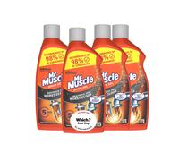 Mr Muscle Drain Unblocker (4 x 500ml), Sink and Drain Cleaner, Fast