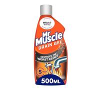 Mr Muscle Drain Unblocker 500ml, Heavy Duty Fast Acting Gel Sink Unblocker