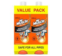 Drain Unblocker, Sink & Drain Cleaner, Fast Acting Heavy Duty Drain Gel, Dissolves Clogs, Works 3x Better Than Bleach, Safe for All Pipes, Duo Pack,