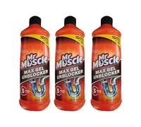 Mr Muscle For Kitchen & Bathroom Sink Cleaner Drain Gel 500ml (Pack of 3)