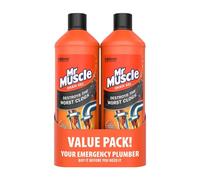 Mr Muscle Kitchen + Bathroom Drain Gel, 2 x 1L