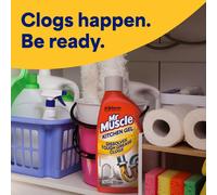Mr Muscle Kitchen Drain Unblocker Liquid 500ml Sink Drain Cleaner Str