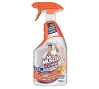 Mr Muscle Platinum Bathroom Cleaner Spray 750ml - Mandarin Orange | Powerful Bathroom Cleaner | Removes Soap Scum, Limescale & Water Marks | Streak-Free Shine | Fresh Fragrance | Trigger Spray