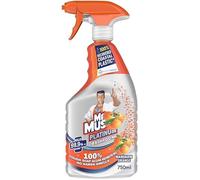 Mr Muscle Platinum Cleaner Spray 750ml | Antibacterial Multi-Surface Cleaner | Removes Grease, Grime & Soap Scum (Mr Muscle Platinum Bathroom Mandarin Orange 750Ml)