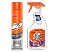 Mr Muscle Platinum Shower Shine 750ml + Oven Cleaner 300ml | Bathroom & Kitchen Cleaning Combo | Removes Limescale, Soap Scum, Grease & Burnt Food | Powerful Deep Cleaning Formula (PACK OF 1)