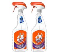 Mr Muscle Platinum Shower Shine Spray Prevents Soap Scum & Limescale 750ml 2 Pack with Welari Thank You Card | 2 Pack | 2 x 750ml