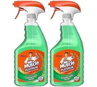 Mr Muscle Platinum Window & Glass Cleaner Spray 2 x 750ml