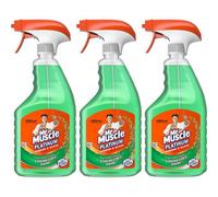 Mr Muscle Platinum Window & Glass Cleaner Trigger Spray, 750Ml (Pack Of 3)