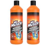 Mr Muscle Sink and Drain Gel 100% Extra Free 2x1L Bottles