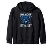 Mr Nice Guy Alpha Wolf Meme Funny Brainrot Unhinged Beta Zip Hoodie