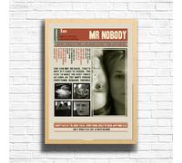 Mr. Nobody Movie Poster Art Print - Indie Sci-Fi Film Wall Decor - Jared Leto Vintage Designer Artwork with Framed & Unframed Options (A3 Framed (Oak))