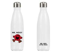 Mr. Noisy Stainless Steel Water Bottle - 500ml | 26cm x 7cm Reusable Drink Bottle | Official Mr Men Gift | Proudly Printed in The UK | Eco-Friendly & Durable Design