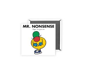 Mr. Nonsense Magnet - 2x2 Inch Glossy Rectangular Fridge Magnet | Official Mr Men Gift | Proudly Made in the UK | Fun Home or Office Accessory with Branded Packaging