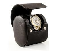 Mr.Okay Single Watch Travel Case - Classic Leather Watch Case with Perfect Texture.Watch Carrying Case or Organizer for Storage and Display. Ideal Gift for Men Traveling, All Handmade by Artisans