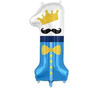 Mr Onederful Birthday Decorations, 1St Birthday Decorations Boy, 1 Balloon | Princes Birthday Party Decorations, Foil Number 1 Birthday Balloons, Blue Prince Balloon For 1St Birthday Decor Boys