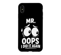 Mr Oops I Did It Again Clumsy Husband Boyfriend Funny Couple Case for iPhone XS Max