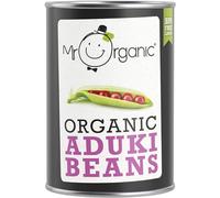 Mr Organic Aduki Beans - Organic - Non-GMO - High in Protein and Fibre - Vegan - Ideal for Cooking and Baking - Versatile Ingredient for Various Recipes - 400g Pack