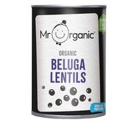 Mr Organic Beluga Lentils - 400g, High in Protein & Fibre