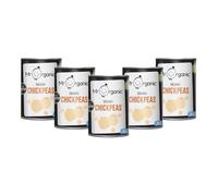 Mr Organic Chickpeas - 400g (Pack of 12) High in Protein & Fibre | Great Taste Award-winning Chickpeas - Made in-house - No Added Salt - BPA-free Tin - Versatile Beans - Organic & Vegan