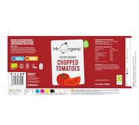 Mr Organic - Italian Chopped Tomatoes - Organic, Vegan & Gluten Free - Sun-Ripened from Our Farm in Italy - No Added Salt, Sugar or Citric Acid - BPA-Free Tin - 12 x 400g Tins