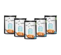 Mr Organic Low Sugar Baked Beans - 400g (Pack of 12) High Protein & Fibre