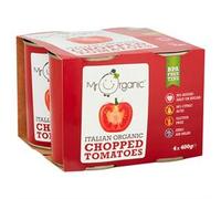 Mr Organic Organic Chopped Tomatoes (BPA-free) 4 x 400g Pack