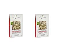 Mr Organic Red Pepper Tortellini - Egg Free - Vegan-Friendly - Made with Organic Ingredients - Delicious and Filling - Perfect for Pasta Lovers - 250g Pack (Pack of 2)