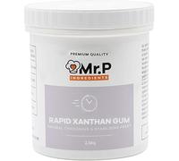 Mr.P Ingredients Rapid Agglomerated Xanthan Gum 2.5 Kg Powder Rapid Thickener and Stabiliser Agent VEGAN Vegetarian Gluten Free Halal Kosher Non-GMO