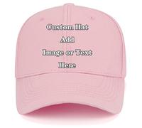 Mr.Panda Custom Unisex Baseball Cap Personalized Gifts DIY Dad Hat Create Trucker Hats World Cup Cap Sun Helmet Plain Blank Cap Pink