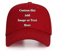 Mr.Panda Custom Unisex Baseball Cap Personalized Gifts DIY Dad Hat Create Trucker Hats World Cup Cap Sun Helmet Plain Blank Cap Burgundy