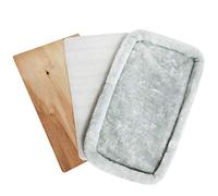 Mr. Peanut's Airline Approved Soft Sided Pet Carrier, Low Profile Luxury Travel Tote With Fleece Bedding & Safety Lock, Perfect For Cats And Small Dogs Replacement Fleece Pad, Cream