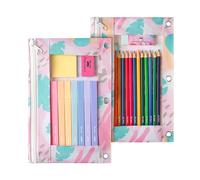 Mr. Pen 2-Pack Pencil Pouch for 3-Ring Binder with Zipper - Stylish Cases and Storage