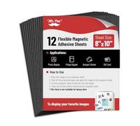 Mr. Pen- Adhesive Magnetic Sheets, 12 Pack, 8" x 10", Flexible Magnetic Paper Sheets with Adhesive Backing, Photo Magnets