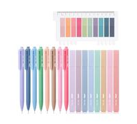 Mr. Pen Aesthetic Bible Highlighter and Pen Set, 16 Pack, 200 Sheets Transparent Sticky Tabs, No Bleed, Chisel Tip