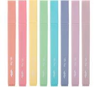 Mr. Pen- Aesthetic Cute Pastel Highlighters Set, 8 pcs, Chisel Tip, Candy Colors, No Bleed Bible Assorted Colors