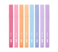 Mr. Pen- Aesthetic Highlighters, 8 pcs, Chisel Tip, Assorted Colors, No Bleed Bible Highlighter Pastel
