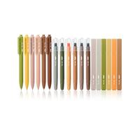 Mr. Pen Aesthetic Highlighters and Gel Pens, 18 Pack, Earth Tone Highlighters, Colored Gel Pens, No Bleed