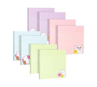 Mr. Pen- Aesthetic Sticky Notes, 3"x3", 8 Pads, 400 Sheets, 4 Designs