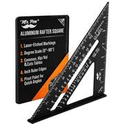 Mr. Pen Aluminum 7 Inch Triangle Square, Die-Cast Aluminum Alloy Construction, Carpentry Square Tool