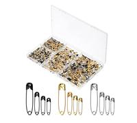 Mr. Pen - Assorted Color Safety Pins, 600 Pack, Anti-Rust Steel, 4 Sizes, Perfect for Clothes, Crafts and More