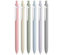 Mr. Pen- Bible Journaling Pens, 6 Pack, Black Ink, Retractable Gel Pens 0.5 mm, Morandi Barrels with Silver Cross Clip, Smooth Writing for Bible Study, Journaling, Planning & Gifts for Women