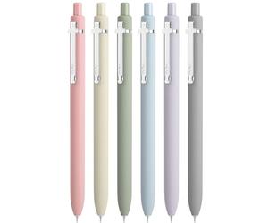 Mr. Pen- Bible Journaling Pens, 6 Pack, Black Ink, Retractable Gel Pens 0.5 mm, Morandi Barrels with Silver Cross Clip, Smooth Writing for Bible Study, Journaling, Planning & Gifts for Women