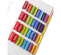 Mr. Pen- Bible Tabs, 75 pcs, Colorful, Laminated Bible Tabs for Women and Men, Bible Tabs for Study Bible, Bible Index Tabs