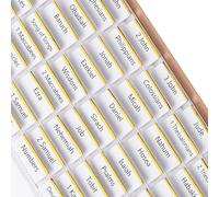 Mr. Pen- Bible Tabs, 75 pcs, White with Gold Edge, Laminated Bible Tabs for Women and Men