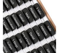 Mr. Pen- Bible Tabs, 75 Tabs, Black, Laminated Bible Tabs for Women and Men, Bible Tabs for Study Bible Index Tabs, Bible Book Tabs, Bible Labels Tabs, Mr Pen Bible Tabs for Women Study Bible