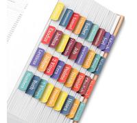 Mr. Pen- Bible Tabs, 75 Tabs, Elegant Rainbow, Laminated Bible Tabs for Women and Men, Bible Tabs for Study Bible, Bible Index Tabs, Bible Book Tabs, Bible Labels Tabs, Mr Pen Bible Tabs