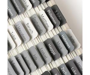 Mr. Pen- Bible Tabs, 75 Tabs, Gray, Laminated Bible Tabs for Women and Men, Bible Tabs for Study Bible, Bible Index Tabs, Bible Book Tabs, Bible Labels Tabs, Mr Pen Bible Tabs