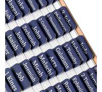 Mr. Pen- Bible Tabs, 75 Tabs, Sapphire Blue, Laminated Bible Tabs for Women and Men, Bible Tabs for Study Bible, Bible Index Tabs, Bible Book Tabs, Bible Labels Tabs, Mr Pen Bible Tabs