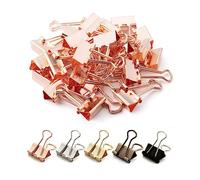Mr. Pen- Binder Clips, Small Binder Clips, 50 Pack, 0.75 in, Rose Gold, Small Clips, Paper Binder Clips, Binder Clips Small Size, Small Paper Clips, Office Clips, Micro Binder Clips, Mini Binder Clips