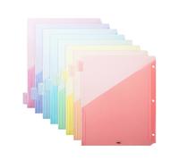 Mr. Pen- Binder Dividers with Pockets and Tabs, 8-Tab, Pastel Colors, Dividers for 3 Ring Binder with Pockets